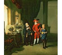 XcBAIHOUD Famous Modern Artwork Classic Canvas Painting David Garrick with William by Johan Zoffany Printed Paintings for Room Decor 60x90cm
