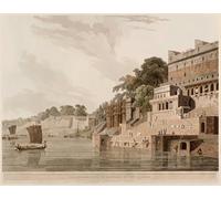 XcBAIHOUD Famous Modern Artwork Classic Canvas Painting Dusasumade Gaut At Bernares on the Ganges by Famous Artist Printed Paintings for Home Decor 60x90cm