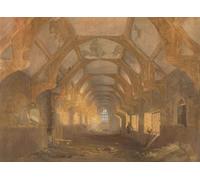 XcBAIHOUD Famous Modern Artwork Classic Canvas Painting Interior of a Dormitory of the Ipswich Blackfriars At the End of Its Period by Sell Cotman Printed Paintings for Room Decor 60x90cm