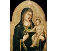XcBAIHOUD Famous Modern Artwork Classic Canvas Painting Lady and Child by Giotto Di Bondone Printed Paintings for Home Decor 60x90cm