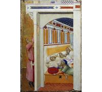 XcBAIHOUD Famous Modern Artwork Classic Canvas Painting Leaarning That a Father Cannot Provide a Marriage Dowry to His Three Young Daughters by Ambrogio Lorenzetti for Home Decor 60x90cm