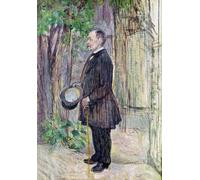 XcBAIHOUD Famous Modern Artwork Classic Canvas Painting Mr Henry Dihau by Henri De Toulouse Lautrec Printed Paintings for Home Decor 60x90cm
