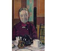 XcBAIHOUD Famous Modern Artwork Classic Canvas Painting Mrs Mounter At the Breakfast Table by Harold Gilman Printed Paintings for Home Decor 60x90cm