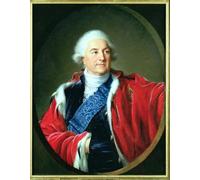 XcBAIHOUD Famous Modern Artwork Classic Canvas Painting Portrait of Stanislas Ii Augustus by Elisabeth Louise Vigee Lebrun Printed Paintings for Room Decor 60x90cm