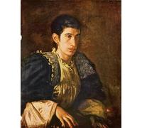 XcBAIHOUD Famous Modern Artwork Classic Canvas Painting Signora Gomez D arza by Thomas Eakins Printed Paintings for Home Decor 60x90cm