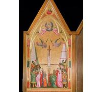 XcBAIHOUD Famous Modern Artwork Classic Canvas Painting the Crucifixion of St Peter Left Hand From the Stefaneschi by Giotto Di Bondone Printed Paintings for Home Decor 60x90cm