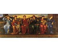 XcBAIHOUD Famous Modern Artwork Classic Canvas Painting the Hours by Edward Burne-jones Printed Paintings for Home Decor 60x90cm
