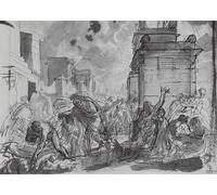 XcBAIHOUD Famous Modern Artwork Classic Canvas Painting the Last Day of Pompeii by Karl Pavlovich Bryulov Printed Paintings for Room Decor 60x90cm