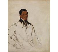 XcBAIHOUD Famous Modern Artwork Classic Canvas Painting Waun Naw Con the Dish John W Quinney a Missionary Preacher by George Catlin Printed Paintings for Home Decor 60x90cm