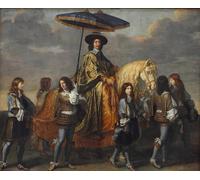 XcBAIHOUD Famous Modern Canvas Prints Animal Pictures Chancellor Séguier At the Entry of Louis Xiv Into Paris by Charles Le Brun Vintage Poster for Home Decor 60x90cm