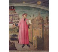 XcBAIHOUD Famous Modern Canvas Prints Animal Pictures Dante Reading From the Divine Comedy by Domenico Di o Vintage Poster for Home Decor 60x90cm
