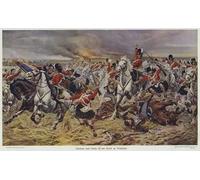 XcBAIHOUD Famous Modern Canvas Prints Animal Pictures Gordons and Greys to the Front At Waterloo by Famous Artist Vintage Poster for Room Decor 60x90cm