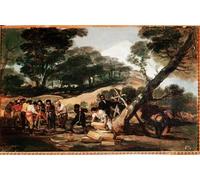 XcBAIHOUD Famous Modern Canvas Prints Animal Pictures Illegal Plant of Gunpowder by Francisco De Goya Vintage Poster for Room Decor 60x90cm