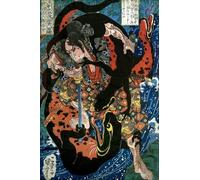 XcBAIHOUD Famous Modern Canvas Prints Animal Pictures Iwanuma Kichirokurō Nobusato Series One of the Eight Hundred Heroes of the Water Margin by Utagawa Kuniyoshi Vintage Poster for Room Decor 60x90cm