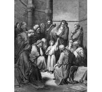 XcBAIHOUD Famous Modern Canvas Prints Animal Pictures Jesus Questioning the Doctors by Gustave Dore Vintage Poster for Home Decor 60x90cm
