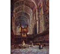 XcBAIHOUD Famous Modern Canvas Prints Animal Pictures Kings College Chapel Interior From the Choir by William Matthison Vintage Poster for Room Decor 60x90cm