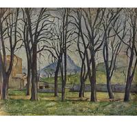 XcBAIHOUD Famous Modern Canvas Prints Animal Pictures La Montagne Sainte-victoire' by Paul Cézanne Vintage Poster for Home Decor 60x90cm