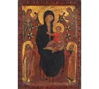 XcBAIHOUD Famous Modern Canvas Prints Animal Pictures Lady and Child with Saint John the Baptist Saint Peter and 2 Angels Vintage Poster for Home Decor 60x90cm