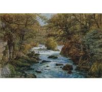 XcBAIHOUD Famous Modern Canvas Prints Animal Pictures Llandrindod Wells on the Ithon by Alfred Robert Quinton Vintage Poster for Home Decor 60x90cm
