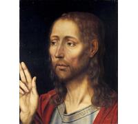XcBAIHOUD Famous Modern Canvas Prints Animal Pictures Salvator Mundi Saviour of the World by Quentin Massys or Metsys Vintage Poster for Room Decor 60x90cm