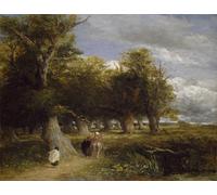 XcBAIHOUD Famous Modern Canvas Prints Animal Pictures Skirts of the Forest by David Cox Vintage Poster for Room Decor 60x90cm