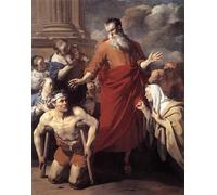 XcBAIHOUD Famous Modern Canvas Prints Animal Pictures St Paul Healing the Cripple At Lystra by Karel Dujardin Vintage Poster for Room Decor 60x90cm