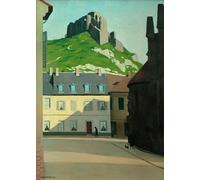 XcBAIHOUD Famous Modern Canvas Prints Animal Pictures The Chateau Gaillard and the Place des Andelys by Felix Edouard Vallotton Vintage Poster for Room Decor 60x90cm
