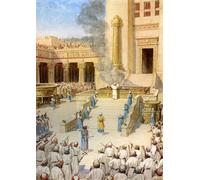 XcBAIHOUD Famous Modern Canvas Prints Animal Pictures the Dedication of the Temple in Jerusalem Built by William Brassey Hole Vintage Poster for Home Decor 60x90cm
