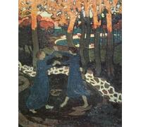 XcBAIHOUD Famous Modern Canvas Prints Animal Pictures the Fight Between Jacob and the Angel by Maurice Denis Vintage Poster for Home Decor 60x90cm