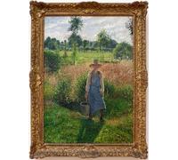XcBAIHOUD Famous Modern Canvas Prints Animal Pictures the Gardener Painting by Camille Jacob Pissarro Vintage Poster for Home Decor 60x90cm