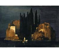 XcBAIHOUD Famous Modern Canvas Prints Animal Pictures the Isle of the Dead by Arnold Böcklin Vintage Poster for Home Decor 60x90cm