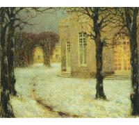XcBAIHOUD Famous Modern Canvas Prints Animal Pictures the Pavilion At Versailles by Henri Eugene Augustin Le Sidaner Vintage Poster for Room Decor 60x90cm