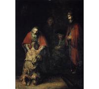 XcBAIHOUD Famous Modern Canvas Prints Animal Pictures The return of the prodigal son by Rembrandt van Rijn Vintage Poster for Home Decor 60x90cm