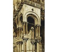 XcBAIHOUD Famous Modern Canvas Prints Animal Pictures the South West Portico of St by John Ruskin Vintage Poster for Home Decor 60x90cm