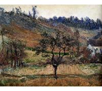 XcBAIHOUD Famous Modern Canvas Prints Animal Pictures The Valley of Falaise Claude Monet Vintage Poster for Room Decor 60x90cm