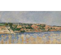 XcBAIHOUD Famous Modern Canvas Prints Animal Pictures the Village of L'estaque Seen From the Sea by Paul Cézanne Vintage Poster for Room Decor 60x90cm
