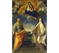 XcBAIHOUD Famous Modern Canvas Prints Animal Pictures the Virgin and Child with Saint Anthony and Saint Teresa by Vintage Painting Vintage Poster for Home Decor 60x90cm