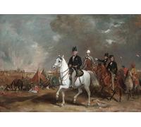 XcBAIHOUD Famous Modern Canvas Prints Animal Pictures the Viscount Governor General of India Accompanied by Francis Grant Vintage Poster for Room Decor 60x90cm