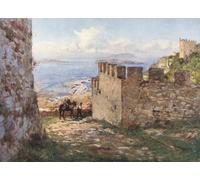 XcBAIHOUD Famous Modern Canvas Prints Animal Pictures Trapani and the Aigadian Islands From Castle of Monte San Giuliano by Alberto Pisa Vintage Poster for Home Decor 60x90cm