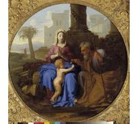 XcBAIHOUD Famous Modern Canvas Prints Animal Pictures Virgin and Child with Saint Painting by Laurent De La Hyre Vintage Poster for Home Decor 60x90cm