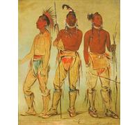 XcBAIHOUD Famous Painting Art Print Poster Canvas Prints He Who Is Not Afraid Big Crow by George Catlin Picture Mural for Home Decor 60x90cm