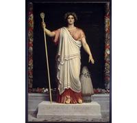 XcBAIHOUD Famous Painting Art Print Poster Canvas Prints La Republique Allegory of the French Republic by Louis Papety Picture Mural for Room Decor 60x90cm