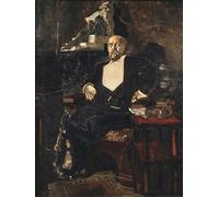 XcBAIHOUD Famous Painting Art Print Poster Canvas Prints Portrait of the Founder of the First Russian Private Opera Savva Mamontov by Mikhail Aleksandrovich Vrubel Picture Mural for Home Decor 60x90cm