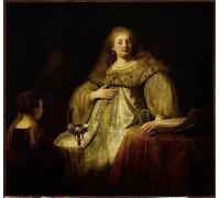 XcBAIHOUD Famous Painting Art Print Poster Canvas Prints Sophonisbe receives the poison cup at the command of her husband by Rembrandt van Rijn Picture Mural for Room Decor 60x90cm