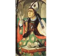 XcBAIHOUD Famous Painting Art Print Poster Canvas Prints St Augustine by Joos Van Wassenhove Picture Mural for Room Decor 60x90cm