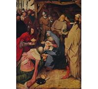 XcBAIHOUD Famous Painting Art Print Poster Canvas Prints the Adoration of by Pieter Bruegel the Elder Picture Mural for Room Decor 60x90cm