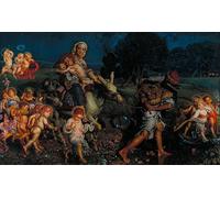 XcBAIHOUD Famous Painting Art Print Poster Canvas Prints the of the Innocents by William Holman Hunt Picture Mural for Room Decor 60x90cm