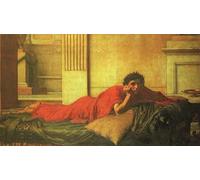 XcBAIHOUD Famous Painting Art Print Poster Canvas Prints the Remorse of Nero After the Murder of His Mother by John William Waterhouse Picture Mural for Home Decor 60x90cm