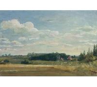 XcBAIHOUD Famous Painting Famous Art Minimalist Prints a View Towards the Rectory East Bergholt by John Constable Art Canvas Murals for Home Decor 60x90cm