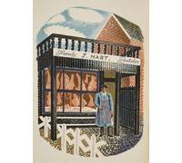 XcBAIHOUD Famous Painting Famous Art Minimalist Prints Family Butcher Illustration by Eric Ravilious Art Canvas Murals for Home Decor 60x90cm